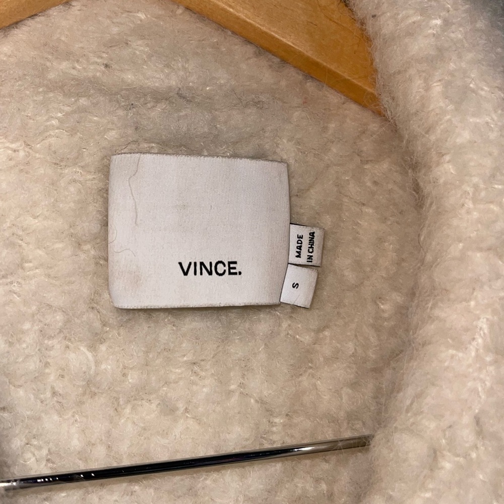 Vince | Fuzzy Knit Wool Alpaca Long Coat Size: Small - Picture 4 of 7